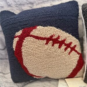 Pottery Barn Kids Hook And Loop Sports Pillow Football